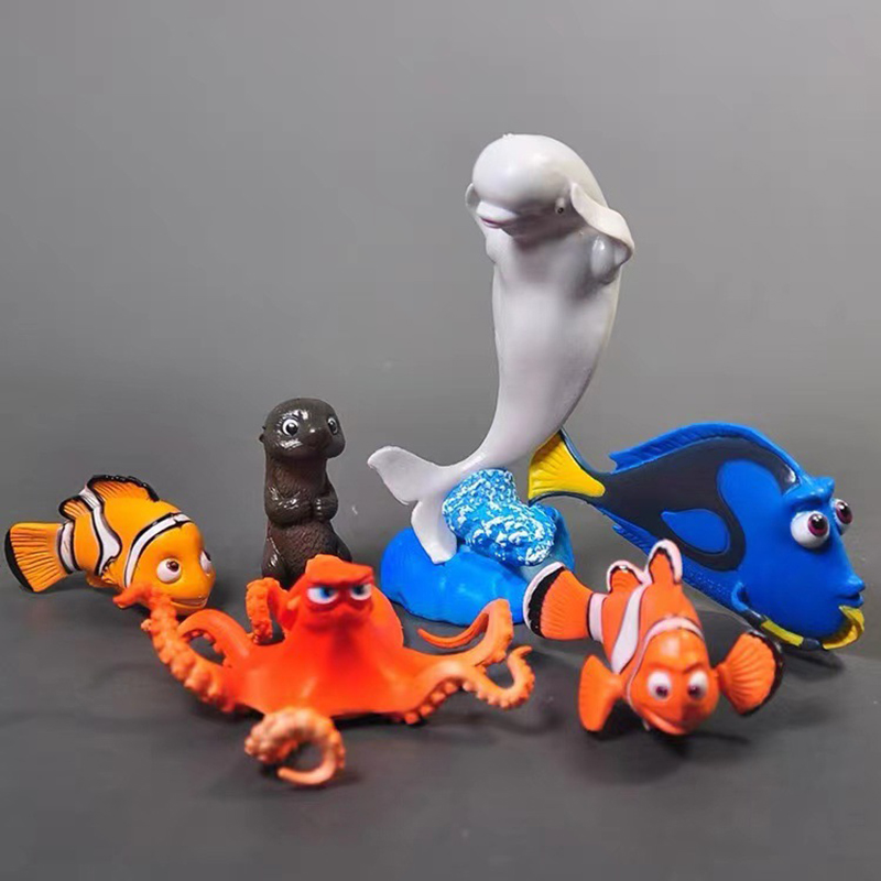 Aquarium Fish Dolphin - Śliczne 6 PC Lalki Statuetka Świat