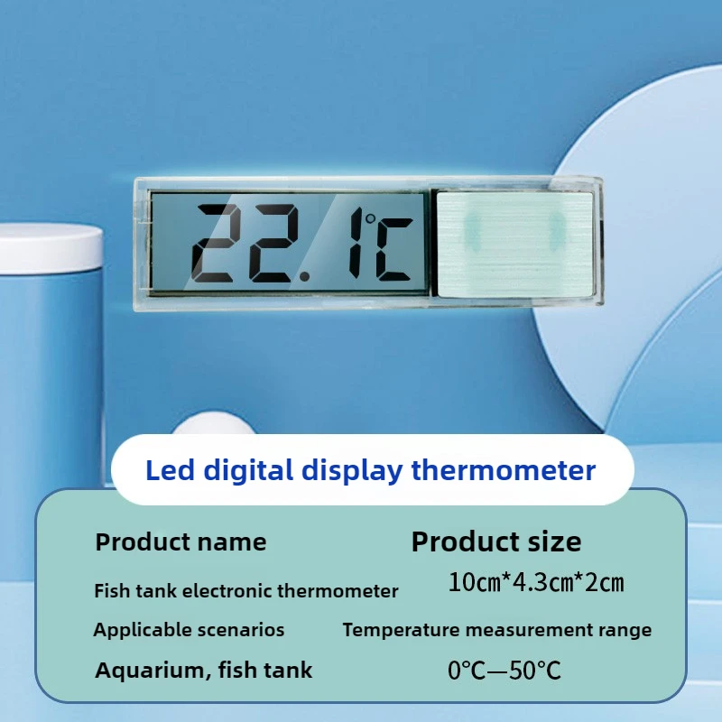 Aquarium Fish Uk - Termometr akwariowy Elektroniczny wyświetlacz LCD Cyfrowy