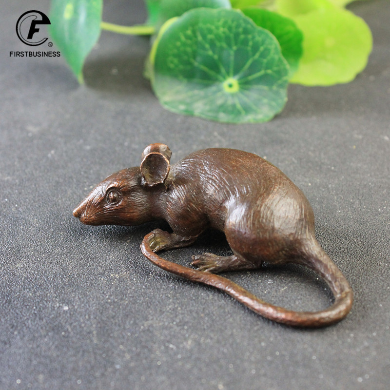 Aquarium Fish Big - Ciężki mosiądz Duży szczur Mysz Figurki