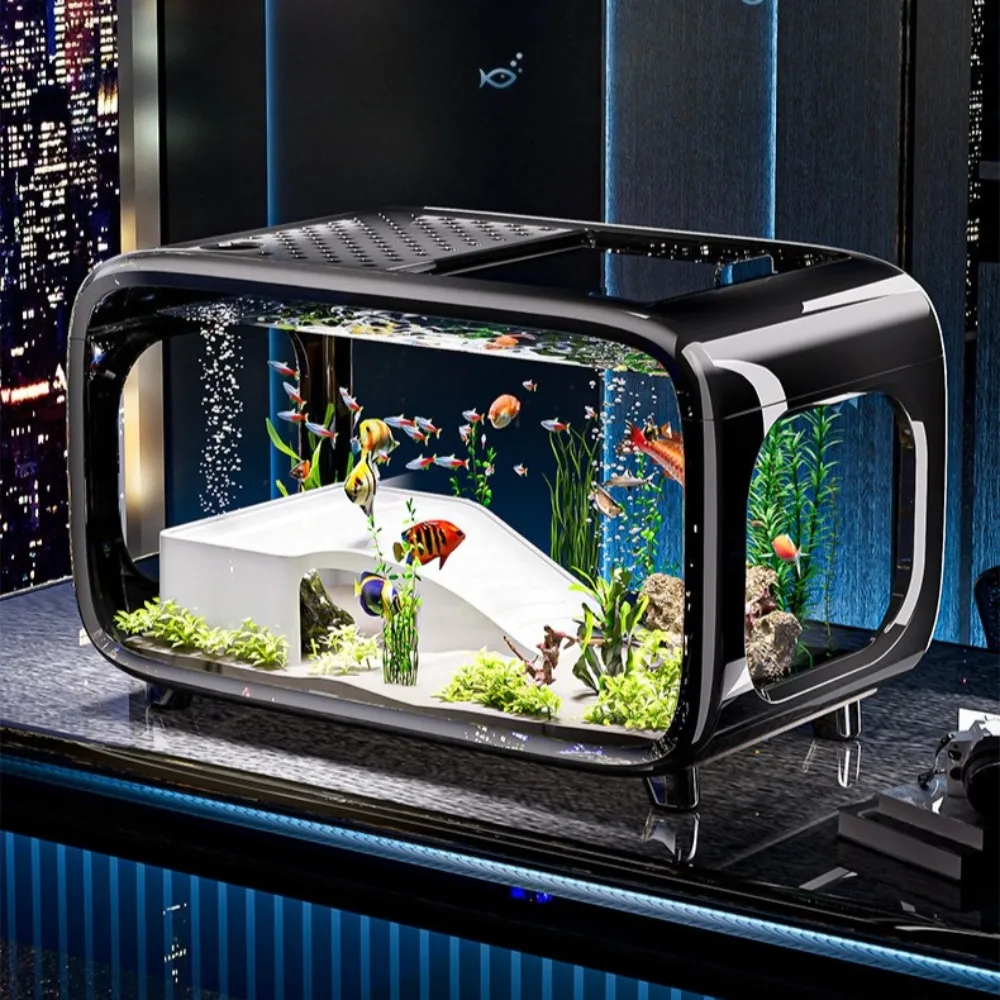 Aquarium Fish Goldfish - Przezroczyste luksusowe akwarium, trwała dekoracja do