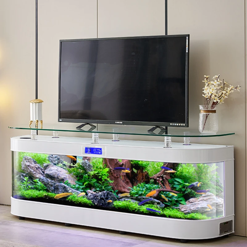 Aquarium Fish Delivery - Szafka RTV Szklane Akwarium Inteligentne Akwarium