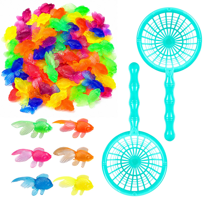 Aquarium Fish Goldfish - 10/20 SZT. Plastikowe złote rybki z