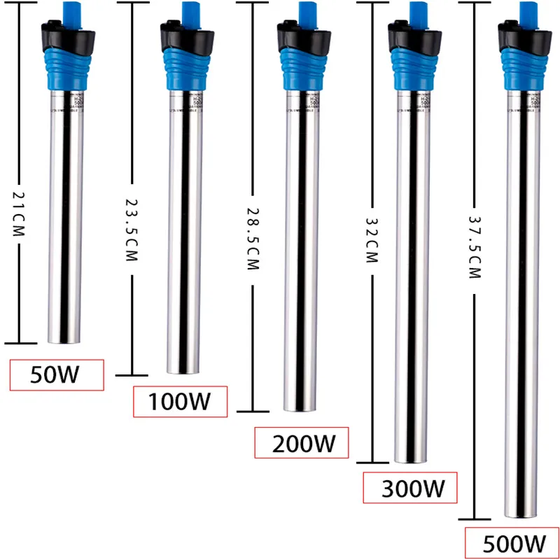 Aquarium Fish Uk - 50W/100W/200W/300W/500W Zatapialny podgrzewacz akwariowy Akwarium Termostat