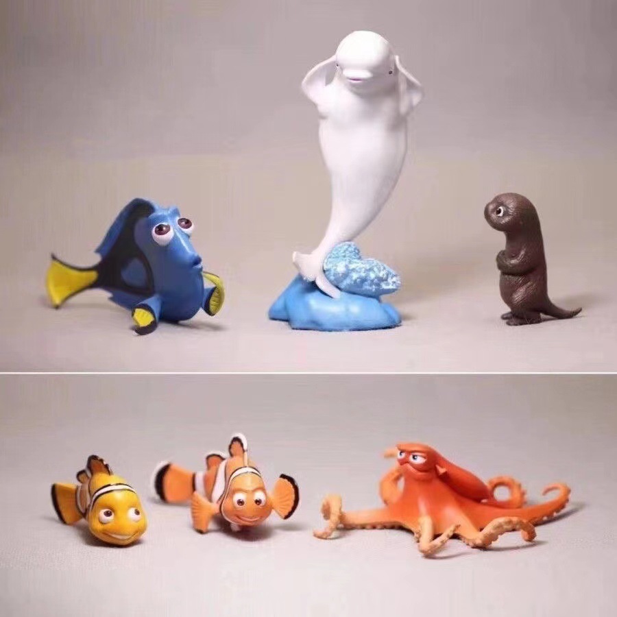 Śliczne 6 PC Lalki Statuetka Ś – Aquarium Fish Dolphin recenzja i cena