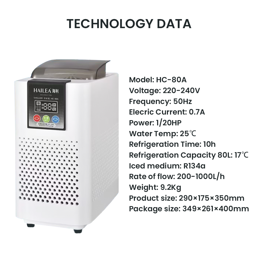 HAILEA HC-80A Inteligentny Chł – Aquarium Fish Uk recenzja i cena