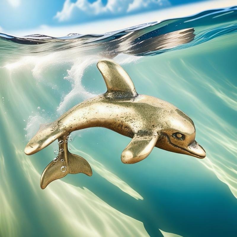 Mosiężna figurka delfina w sty – Aquarium Fish Dolphin recenzja i cena