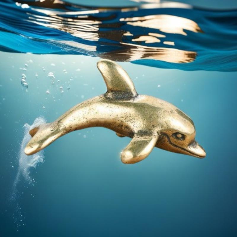 Mosiężna figurka delfina w sty – Aquarium Fish Dolphin recenzja i cena