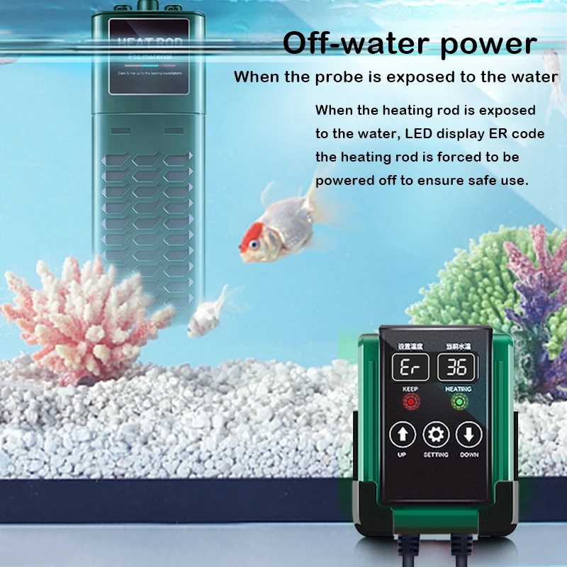 Regulowana pręt grzejny wody d – Aquarium Fish Uk recenzja i cena