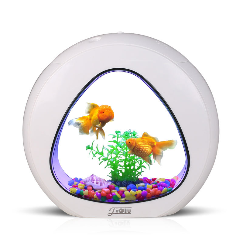 Akwarium biurkowe Jialu, małe  – Aquarium Fish Delivery recenzja i cena