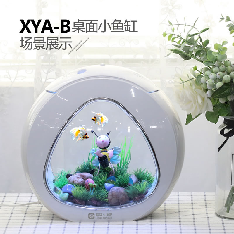 Akwarium biurkowe Jialu, małe  – Aquarium Fish Delivery recenzja i cena