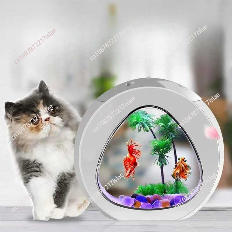 Małe akrylowe akwarium na biur – Aquarium Fish Goldfish recenzja i cena